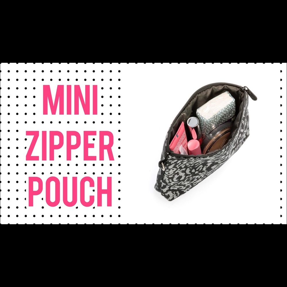 Thirty-one Mini Pink Ruffle Zipper Pouch - Picture 4 of 8
